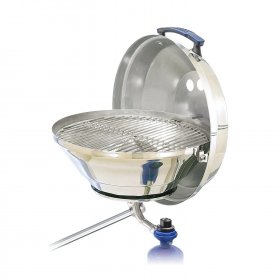 Magma Original Size Marine Kettle Gas Grill on Round Rail Mount New