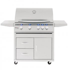 Summerset Sizzler Pro 32-Inch 4-Burner Natural Gas Grill With Rear Infrared Burner - SIZPRO32-NG New