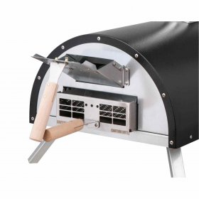 WPPO Le Peppe Portable Red Wood Fired Pizza Oven with Peel - WKE-01-RED New