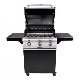 Saber Deluxe Black 500 32-Inch 3-Burner Infrared Propane Gas Grill - R50CC0617 New