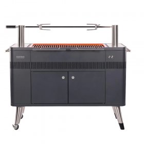 Everdure By Heston Blumenthal HUB 54-Inch Charcoal Grill With Rotisserie & Electronic Ignition - HBCE2BUS New