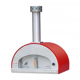 Bella Grande 32-Inch Outdoor Wood Fired Pizza Oven - Red - BEGD32R New