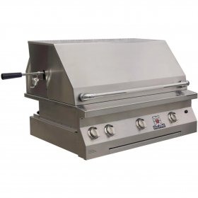 Solaire 36 Inch Built-In All Infrared Propane Gas Grill With Rotisserie - SOL-AGBQ-36IR-LP New