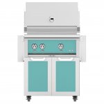 Hestan 30-Inch Natural Gas Grill W/ All Infrared Burners & Rotisserie On Double Door Tower Cart - Bora Bora - GSBR30-NG-TQ New