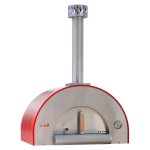 Bella Medio 28-Inch Outdoor Wood Fired Pizza Oven - Red - BEMD28R New