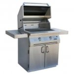 Solaire 30 Inch All Infrared Propane Gas Grill On Standard Cart - SOL-IRBQ-30CIR-LP New