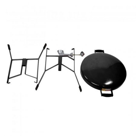 FireDisc Original 24-Inch Short Portable Propane Cooker - Jet Black - TCGFDM22HRB New