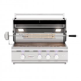 Summerset TRL 32-Inch 3-Burner Built-In Natural Gas Grill With Rotisserie - TRL32-NG New