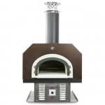 Chicago Brick Oven CBO-750 Built-In Countertop Hybrid Residential Outdoor Pizza Oven - Natural Gas - Copper - CBO-O-CT-750-HYB-NG-CV-R-3K New