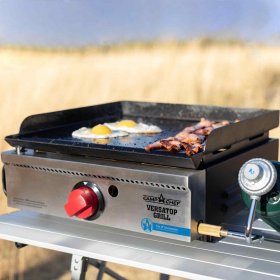 Camp Chef VersaTop 250 Portable Flat Top Grill w/ Grill Box & Artisan Pizza Oven Accessory - FTG250 New